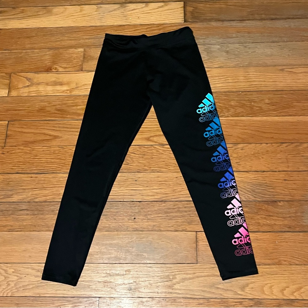 Cute girls colorful leggings size 10-12Y Medium